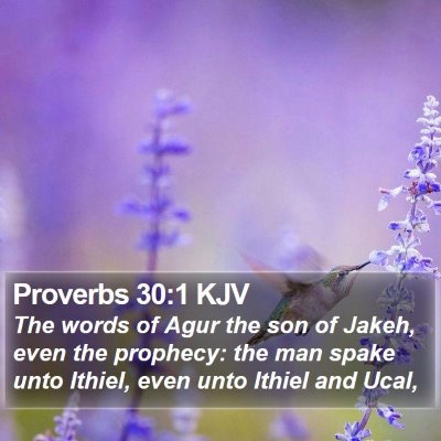 Proverbs 30:1 KJV Bible Verse Image