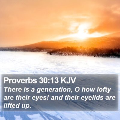 Proverbs 30:13 KJV Bible Verse Image