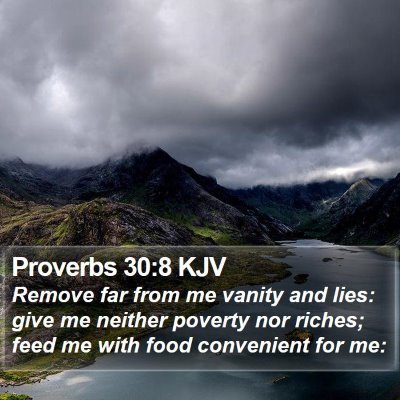 Proverbs 30:8 KJV Bible Verse Image