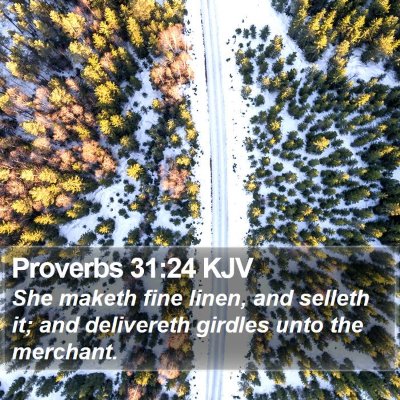 Proverbs 31:24 KJV Bible Verse Image