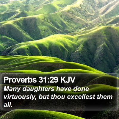 Proverbs 31:29 KJV Bible Verse Image