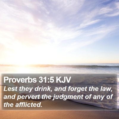 Proverbs 31:5 KJV Bible Verse Image