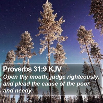Proverbs 31:9 KJV Bible Verse Image