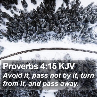 Proverbs 4:15 KJV Bible Verse Image