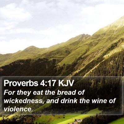 Proverbs 4:17 KJV Bible Verse Image
