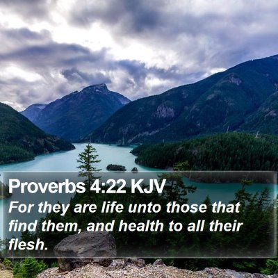 Proverbs 4:22 KJV Bible Verse Image