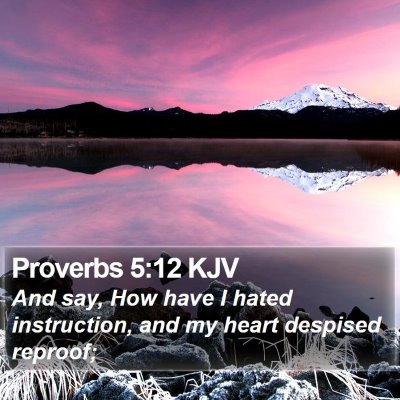 Proverbs 5:12 KJV Bible Verse Image