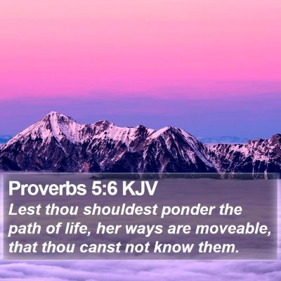 Proverbs 5:6 KJV Bible Verse Image