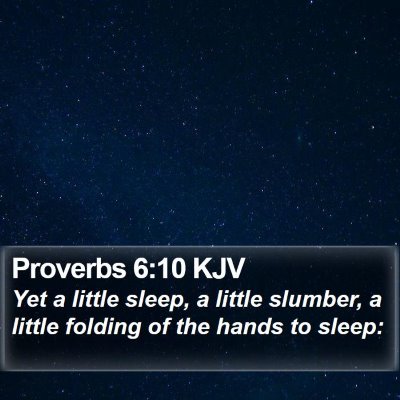 Proverbs 6:10 KJV Bible Verse Image