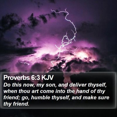 Proverbs 6:3 KJV Bible Verse Image