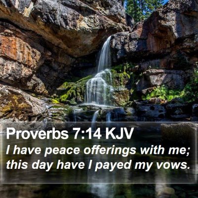 Proverbs 7:14 KJV Bible Verse Image