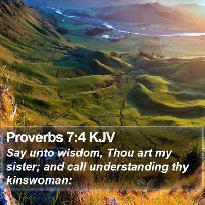 Proverbs 7:4 KJV Bible Verse Image
