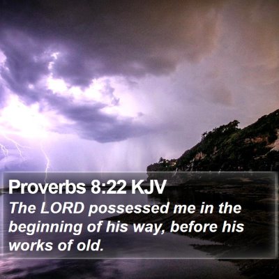 Proverbs 8:22 KJV Bible Verse Image