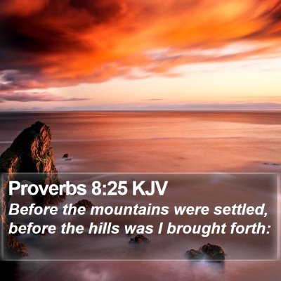 Proverbs 8:25 KJV Bible Verse Image