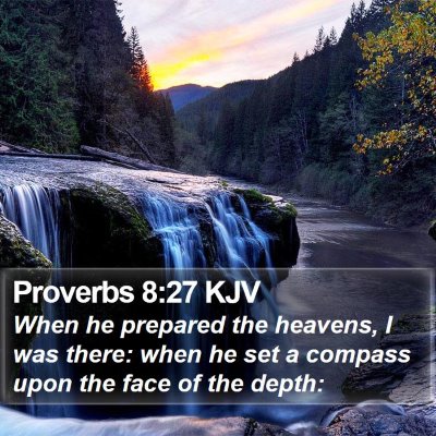 Proverbs 8:27 KJV Bible Verse Image