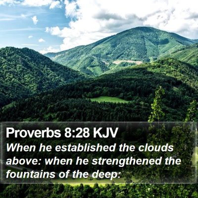 Proverbs 8:28 KJV Bible Verse Image