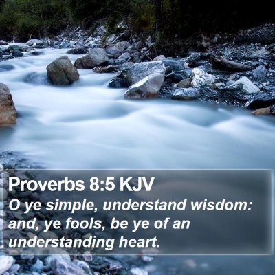 Proverbs 8:5 KJV Bible Verse Image