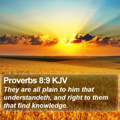 Proverbs 8:9 KJV Bible Verse Image
