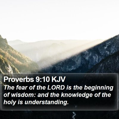 Proverbs 9:10 KJV Bible Verse Image