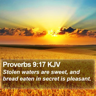 Proverbs 9:17 KJV Bible Verse Image