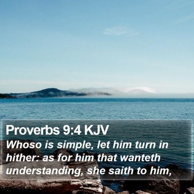 Proverbs 9:4 KJV Bible Verse Image