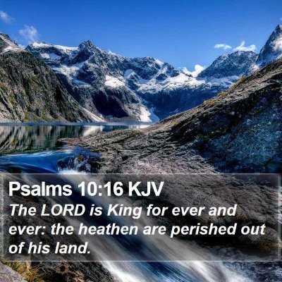 Psalms 10:16 KJV Bible Verse Image