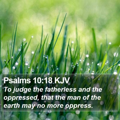 Psalms 10:18 KJV Bible Verse Image