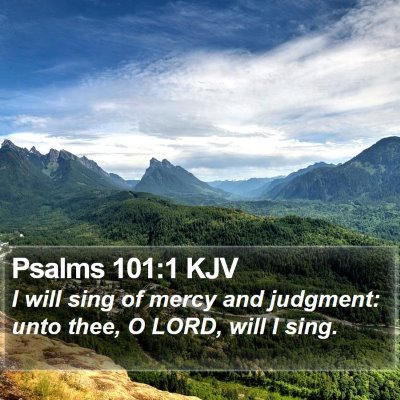 Psalms 101:1 KJV Bible Verse Image