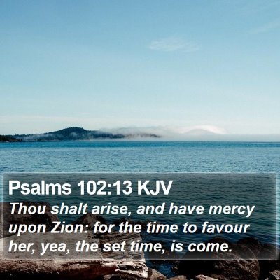 Psalms 102:13 KJV Bible Verse Image