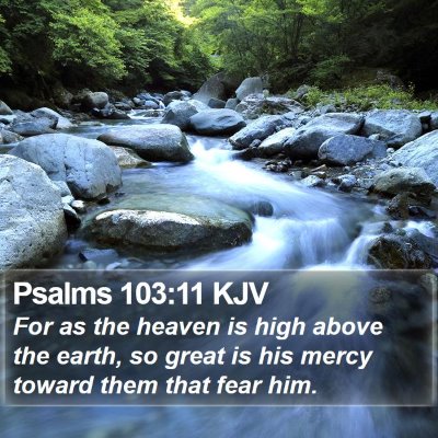 Psalms 103:11 KJV Bible Verse Image
