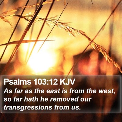 Psalms 103:12 KJV Bible Verse Image