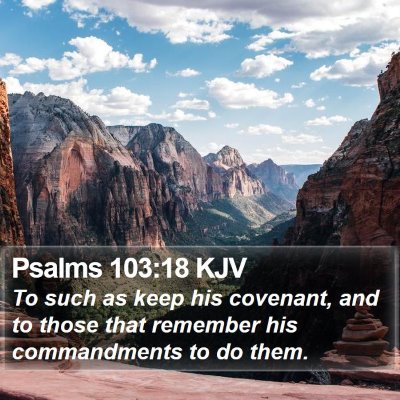 Psalms 103:18 KJV Bible Verse Image