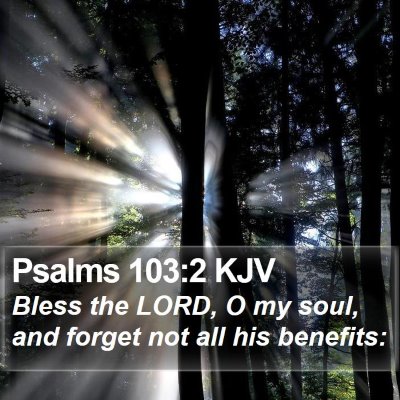 Psalms 103:2 KJV Bible Verse Image