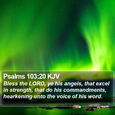 Psalms 103:20 KJV Bible Verse Image