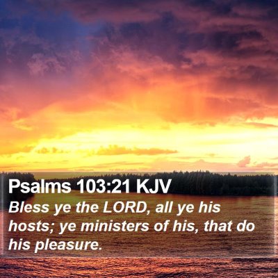 Psalms 103:21 KJV Bible Verse Image