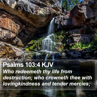 Psalms 103:4 KJV Bible Verse Image
