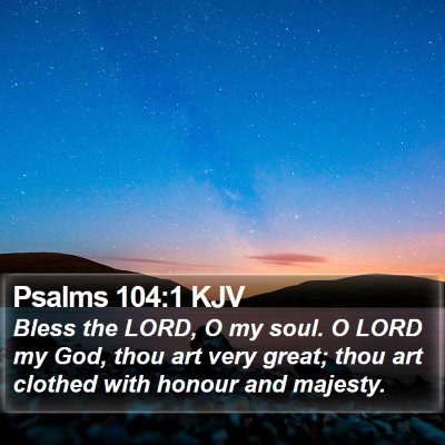 Psalms 104:1 KJV Bible Verse Image