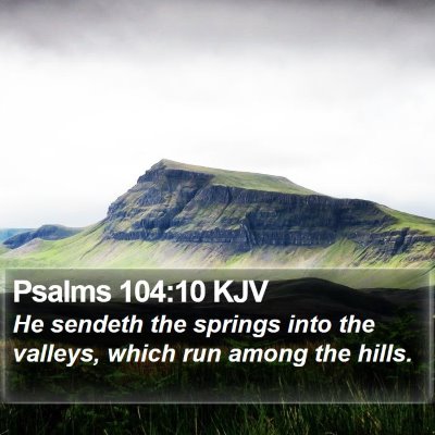 Psalms 104:10 KJV Bible Verse Image