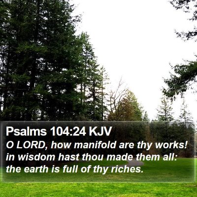 Psalms 104:24 KJV Bible Verse Image