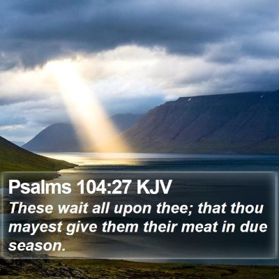 Psalms 104:27 KJV Bible Verse Image