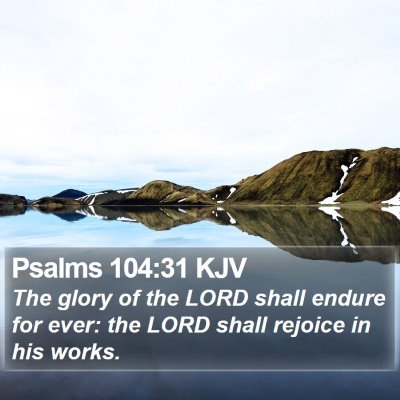 Psalms 104:31 KJV Bible Verse Image