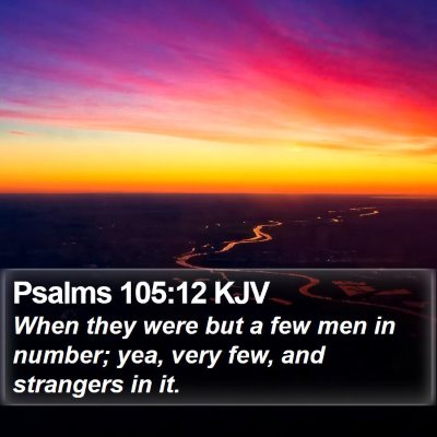 Psalms 105:12 KJV Bible Verse Image