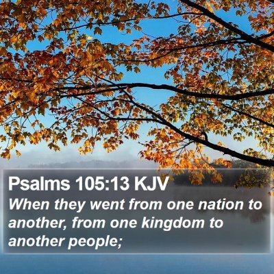 Psalms 105:13 KJV Bible Verse Image
