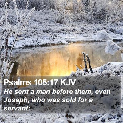 Psalms 105:17 KJV Bible Verse Image