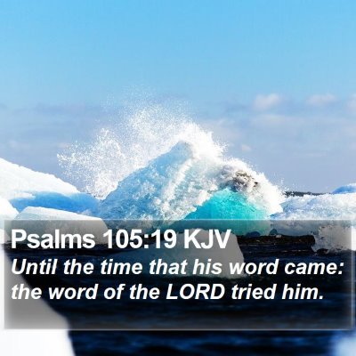 Psalms 105:19 KJV Bible Verse Image