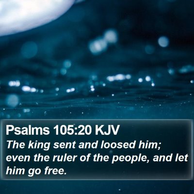 Psalms 105:20 KJV Bible Verse Image