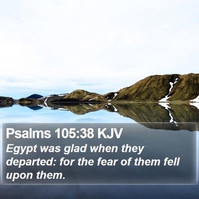Psalms 105:38 KJV Bible Verse Image