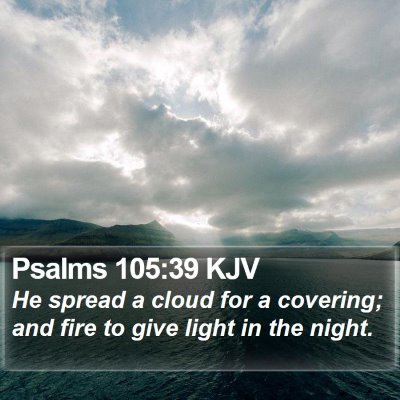 Psalms 105:39 KJV Bible Verse Image