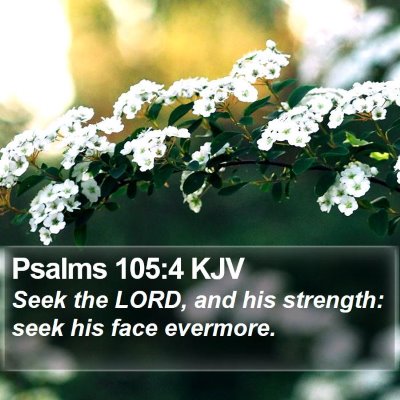 Psalms 105:4 KJV Bible Verse Image