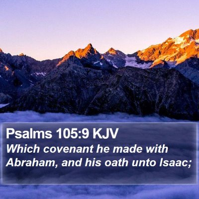 Psalms 105:9 KJV Bible Verse Image